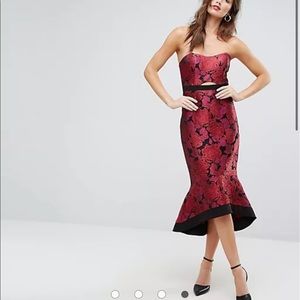 Forever- New Premium Jaquard Midi Dress From ASOS